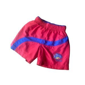 Vintage Baby Bgosh Swim Shorts fish 90s 80s retro toddler board shorts B7